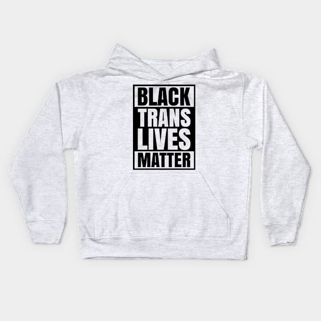 Black Trans Lives Matter African Transgender LGBTQ Pride Month Day Nonbinary BLM Gay Lesbian Kids Hoodie by Shirtsurf